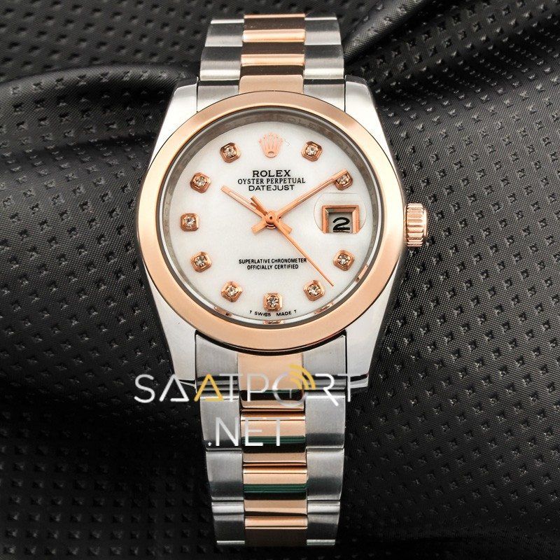 Rolex Datejust Unisex Silver Gold