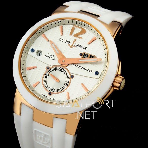 Ulysse Nardin Dual Time Gold Otomatik Beyaz