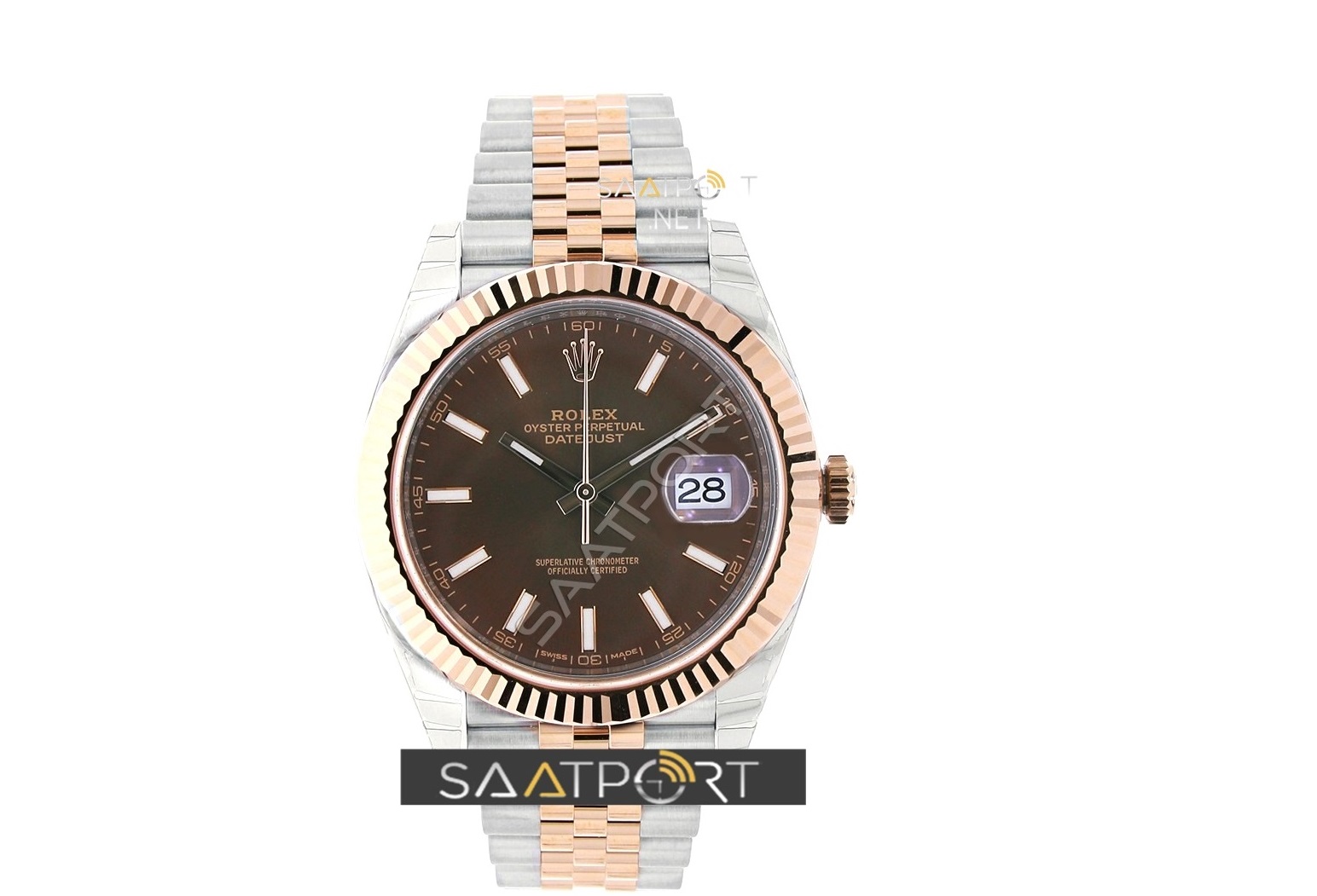 Rolex 126331 Datejust 41 Steel Everose Gold Chocolate Dial Watch ETA