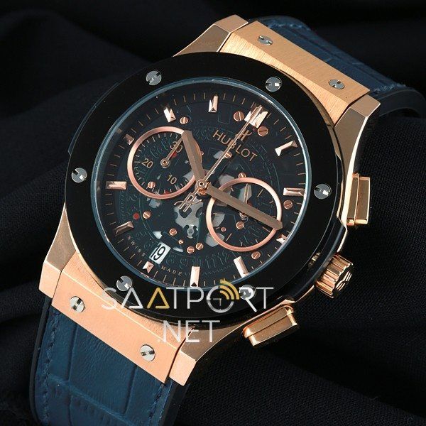 Hublot Vendome Skeleton Lacivert Kordon