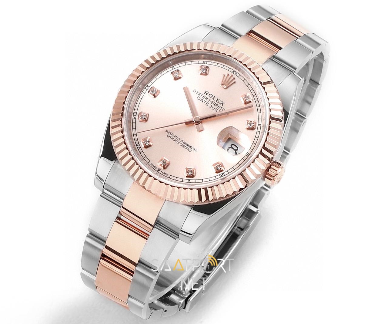 Rolex Datejust 41 Steel and Everose Datejust Clone Eta 126331