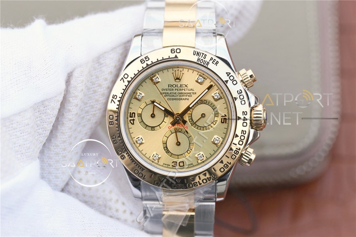 Rolex Cosmograph Daytona Champagne Diamond 18K Eta