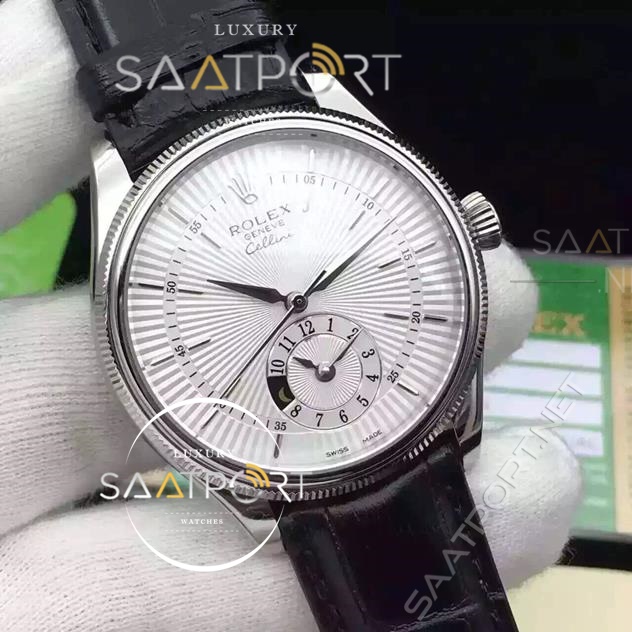 Replika Rolex Cellini Dual Time Silver