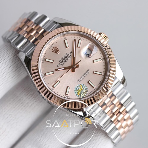 Rolex Datejust Eta Saat Rose Pembe Kadran Jh Factory 3235 Eta Mekanizma