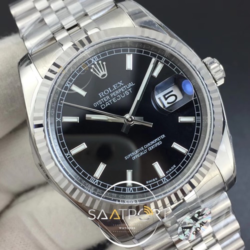 Rolex DateJust 36 mm ARF 1-1 Best Edition 904L Steel Black Dial 3135 V2