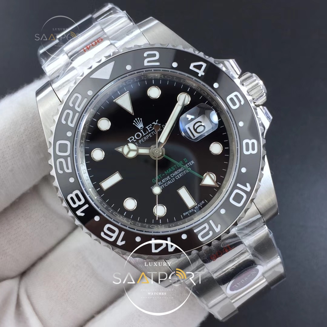 Rolex GMT-Master II 116710LN Black Ceramic 904L Steel Noob Best Edition 3187