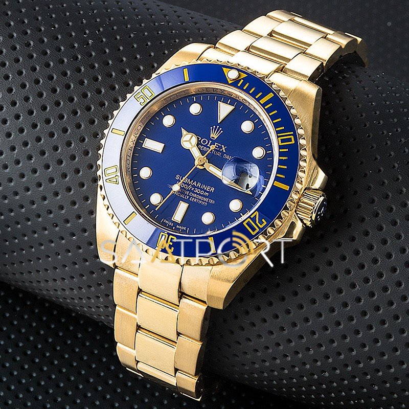 Rolex Submariner Gold Dark blue Automatic