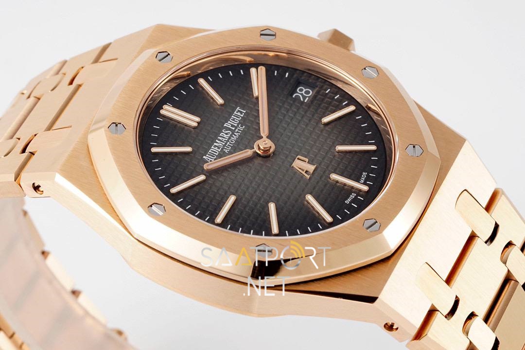 Audemars Piguet Extra Thin 16202OR 50.Yıl Gri Kadran Super Clone ETA