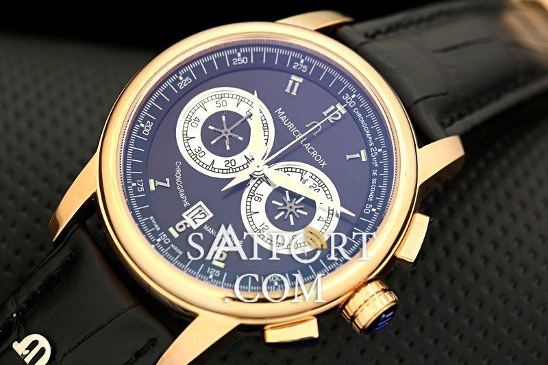 Maurice Lacroix Chronograph Siyah Gold