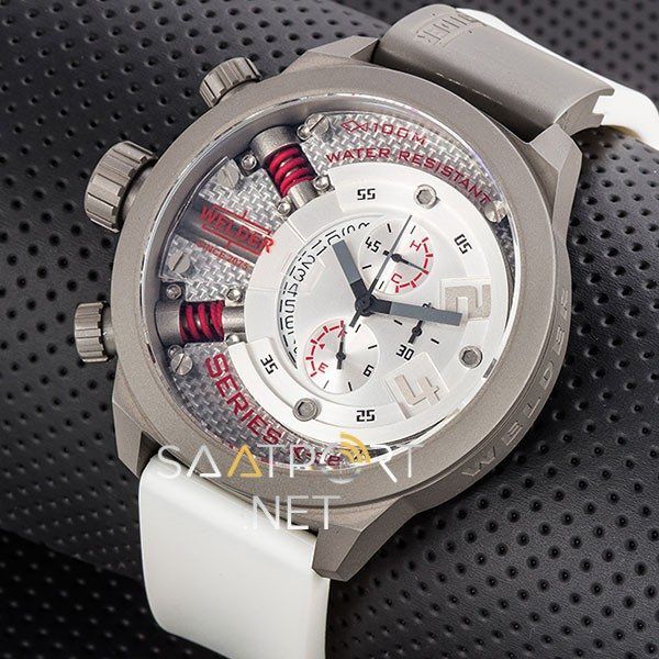 Welder K38 Beyaz Kordon Chronograph