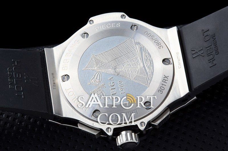 HubLot Big Bang Siyah Silver Seramik Bezel