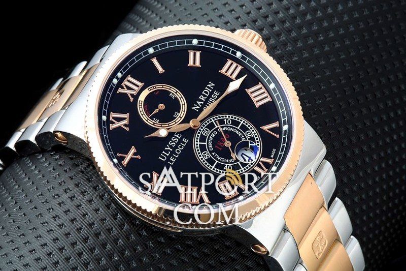 Ulysse Nardin Le Locle Steel Kahve Gold Black