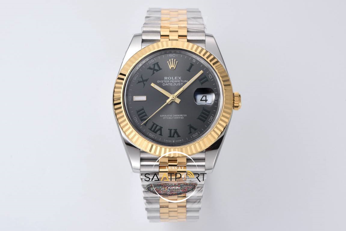 Rolex Datejust Wimbledon Two Tone Jübile 3235 Super Clone Eta 126333