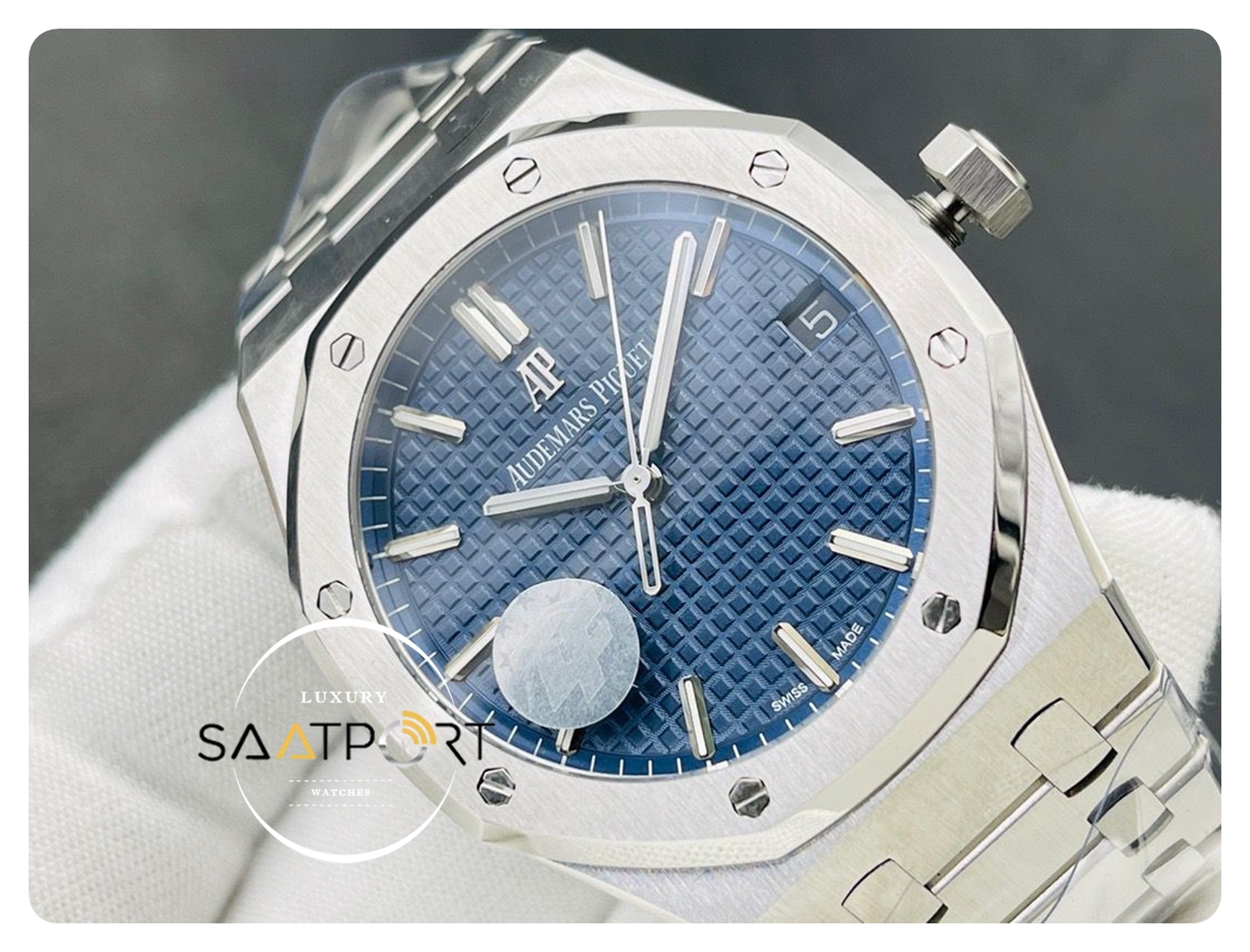 ZF Factory Audemars Piguet Royal Oak 15500 V2 Mavi Kadran Super Clone ETA