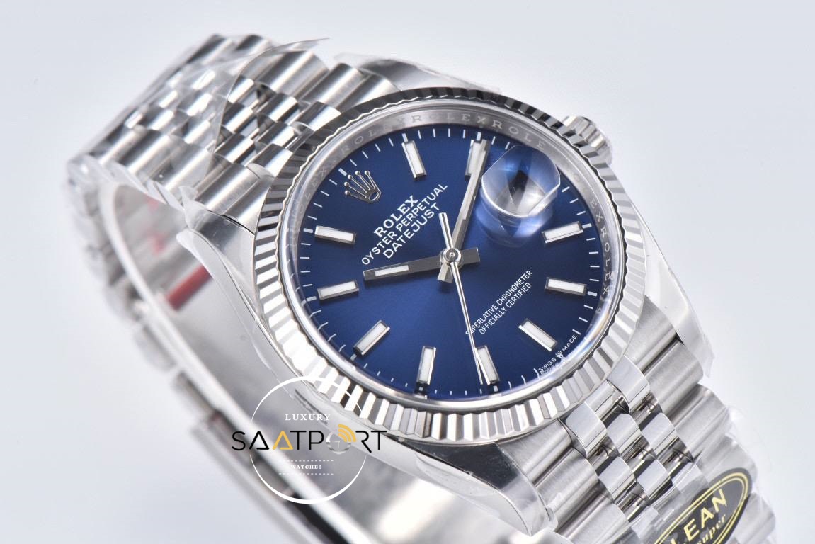 Rolex Datejust 41 Clean Factory V2 Mavi Kadran 3235 Super Clone