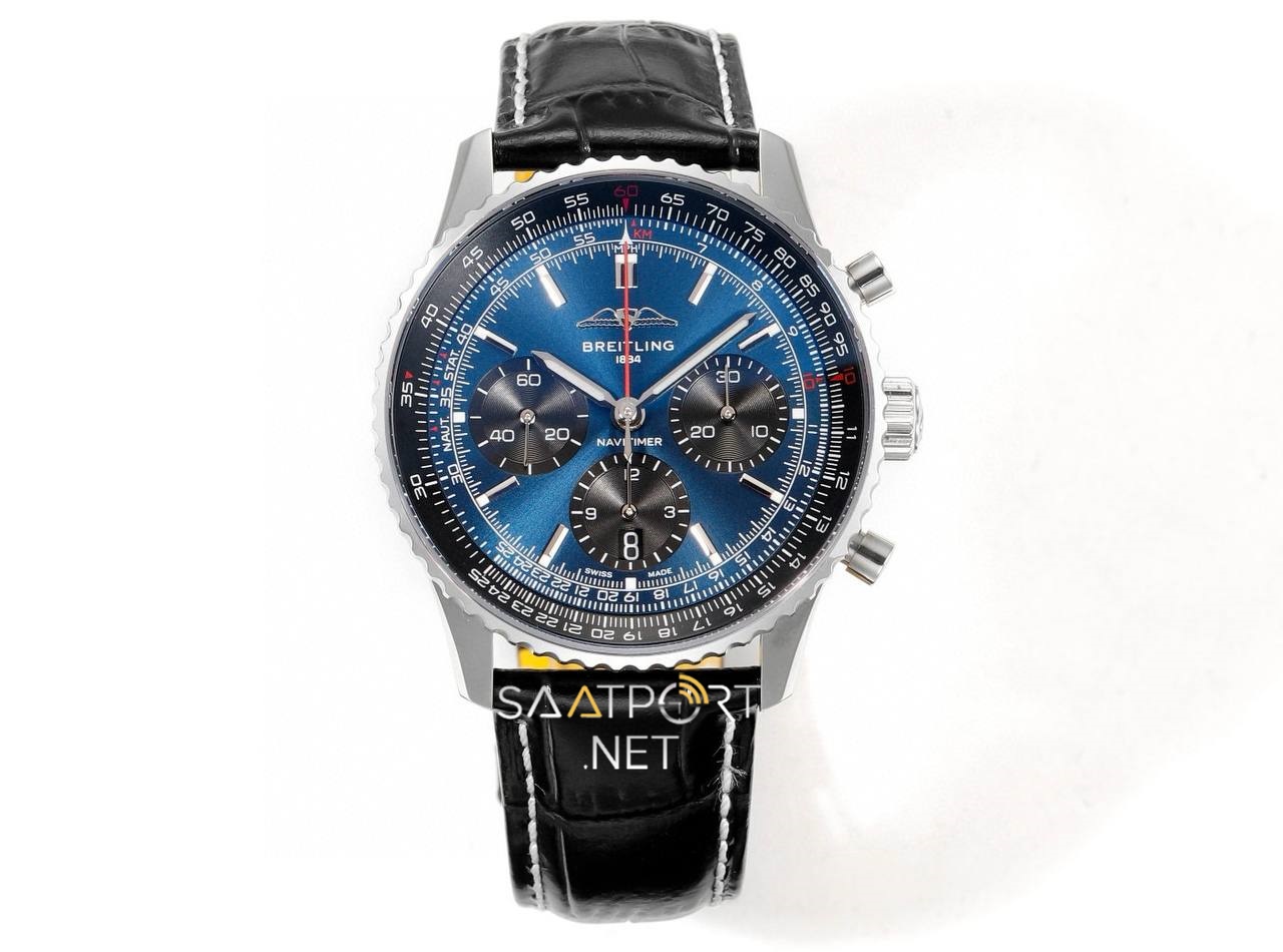 Breitling Navitimer Blue Chronograph 41mm Super Clone Eta