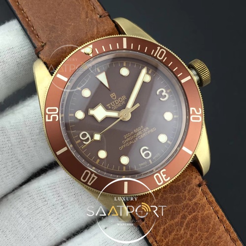 Tudor Heritage Black Bay Bronze XF 1-1 Brown Leather Strap ETA SWİSS SUPER CLON