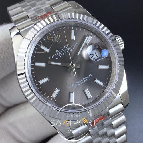 Rolex DateJust 36 mm 126234 Noob 1-1 Best Edition 904L Steel Gray Dial Super clon