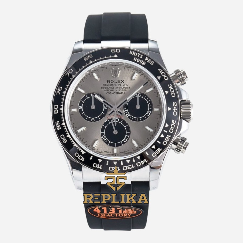 Rolex Daytona 126519LN Silver Dial QF Factory 40mm Oysterflex 4131 Super Clone ETA