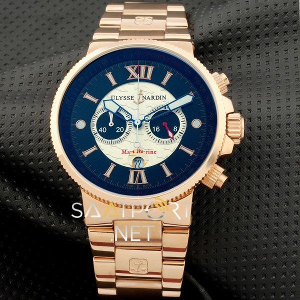 Ulysse Nardin Maxi Marine Rose Gold Ref 356-66-8-354