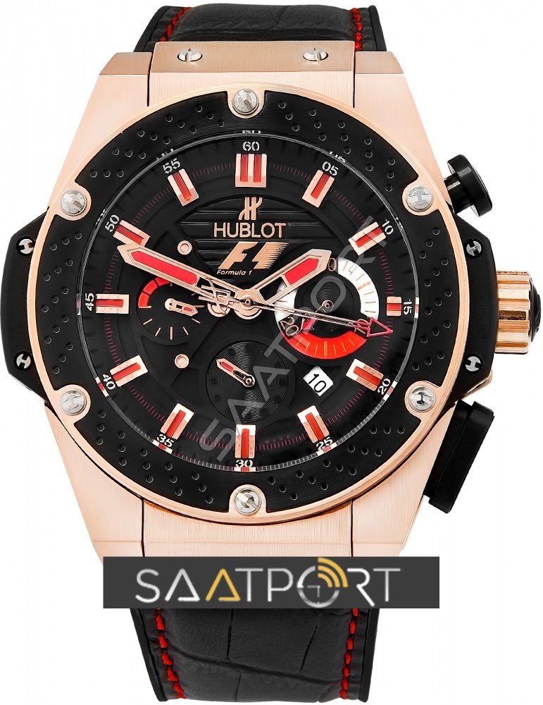 Hublot F1 Chronograph Rose Kasa HB126 621597 Eta Saat