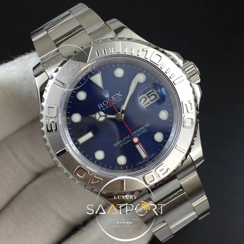 Yacht-Master 116622 904L SS GMF 1-1 Best Edition Blue Dial on 904L SS Bracelet A2836