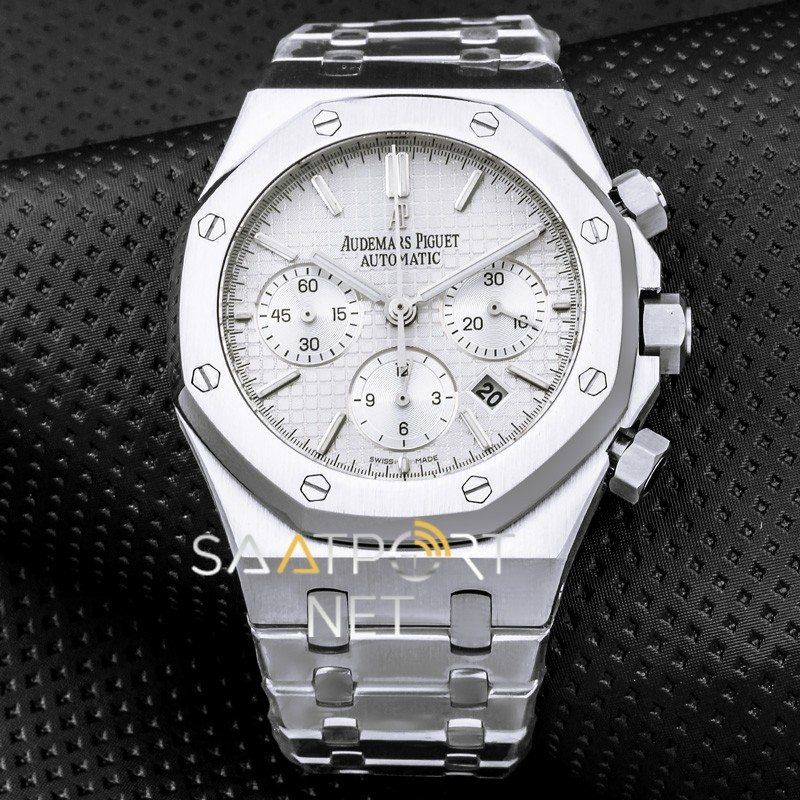 Audemars Piguet Royal Chronograph Swiss Eta Beyaz Kadran