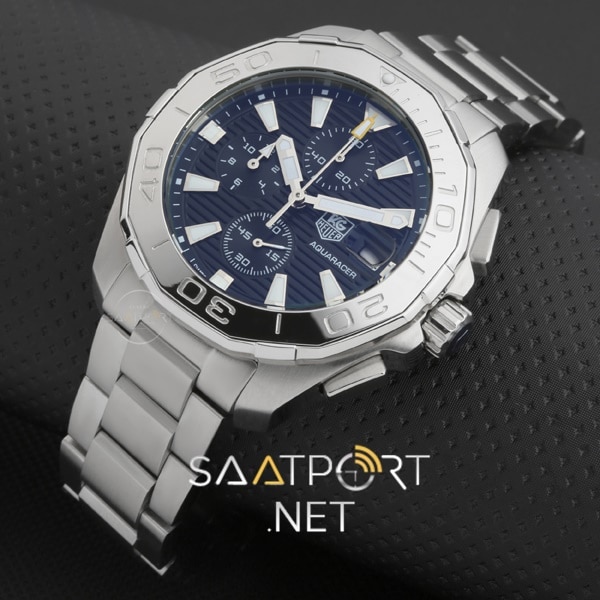 TAG Heuer Aquaracer Calibre Kronometre 43 mm Gümüş Bezel