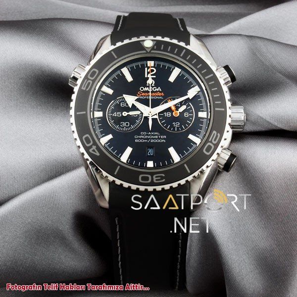 Omega Seamaster 007 Siyah Slikon Chronograph