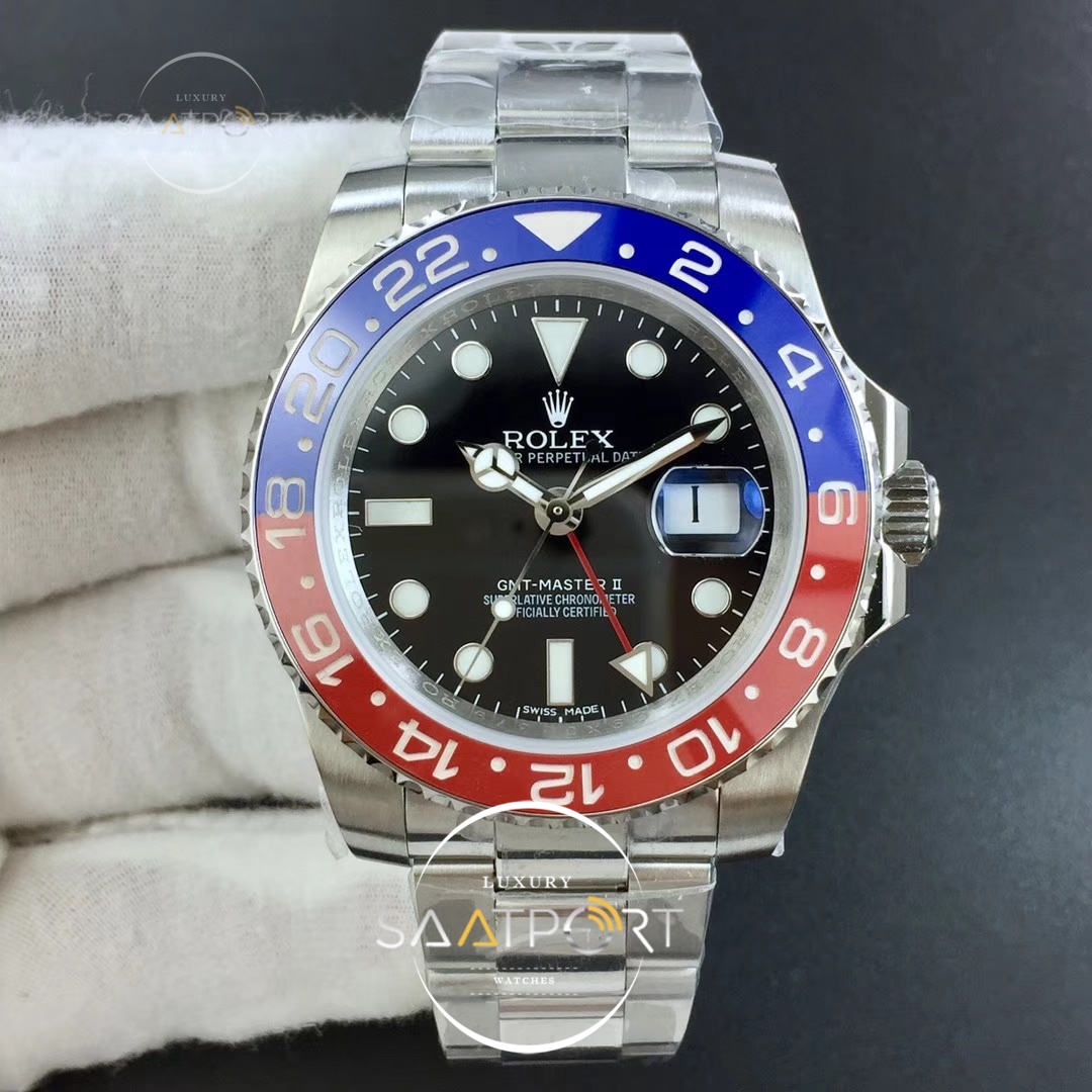 Rolex GMT Master II 116719 Real Ceramic DJF Best Edition Black Dial on Bracelet 2836