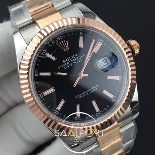 Rolex 126333 DateJust II 41mm GMF 11 Wrapped Black Sticks Dial Oyster SUPER CLON 3235 ETA