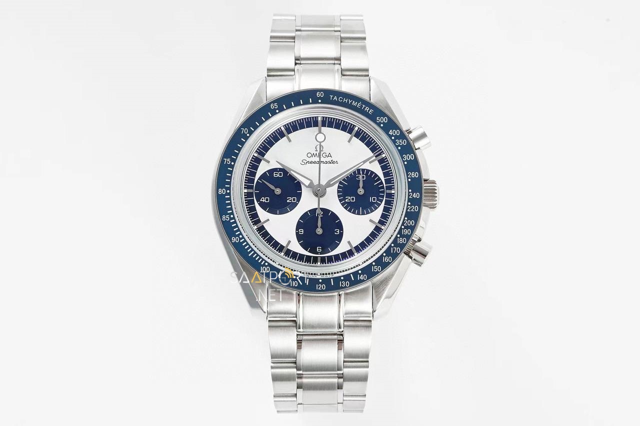 Omega Speedmaster White And Blue Dial Super Clone Eta