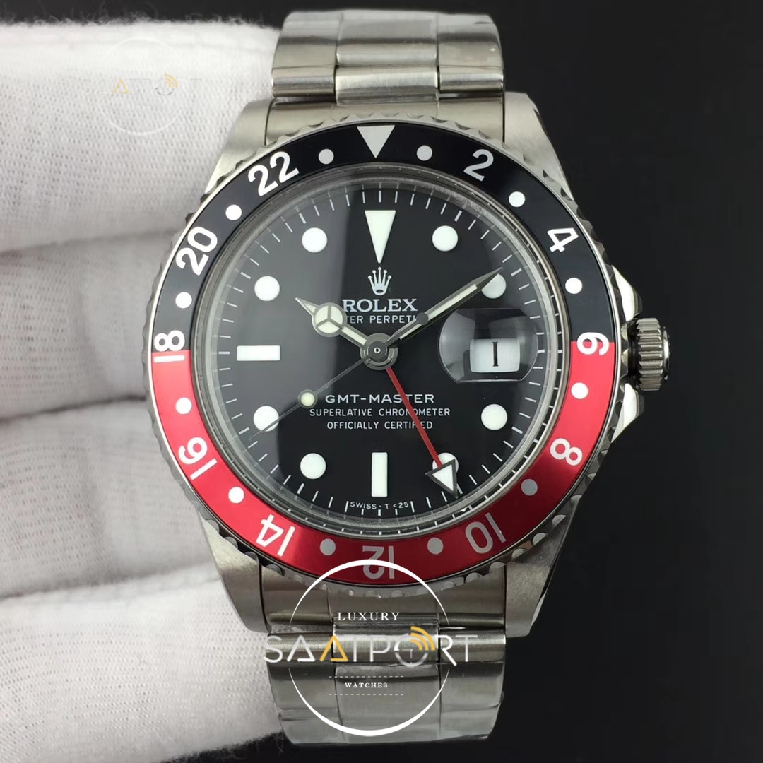 Rolex GMT-Master 16710 BlackRed Bezel BP Maker Black Dial on Bracelet 2836