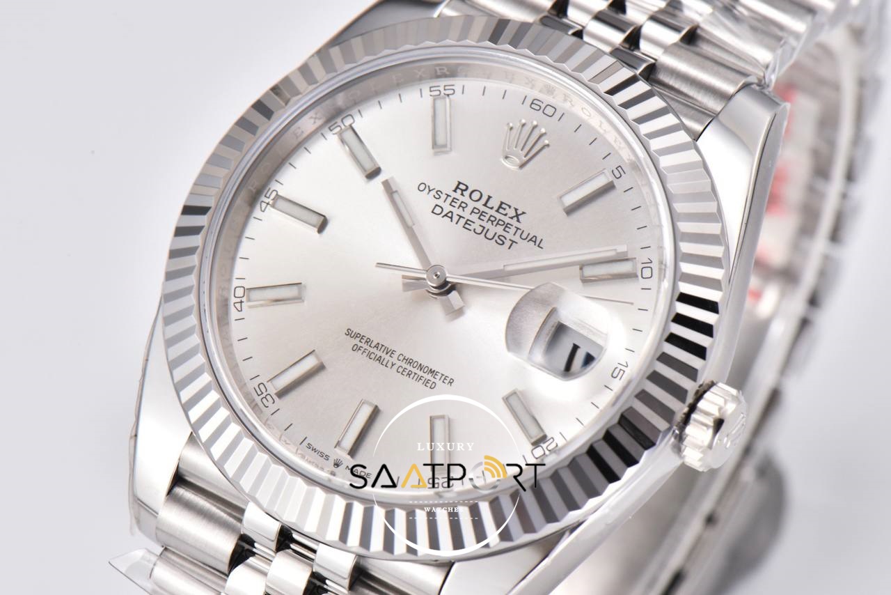 Rolex Datejust Clean Factory Jubile Kordon Gümüş Kadran 3235 Super Clone ETA