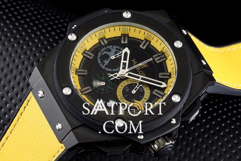 Hublot King Power Sarı Kordon