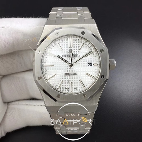 Royal Oak 41mm 15400 FKF 1-1 Best Edition White Textured Super CLON 3120