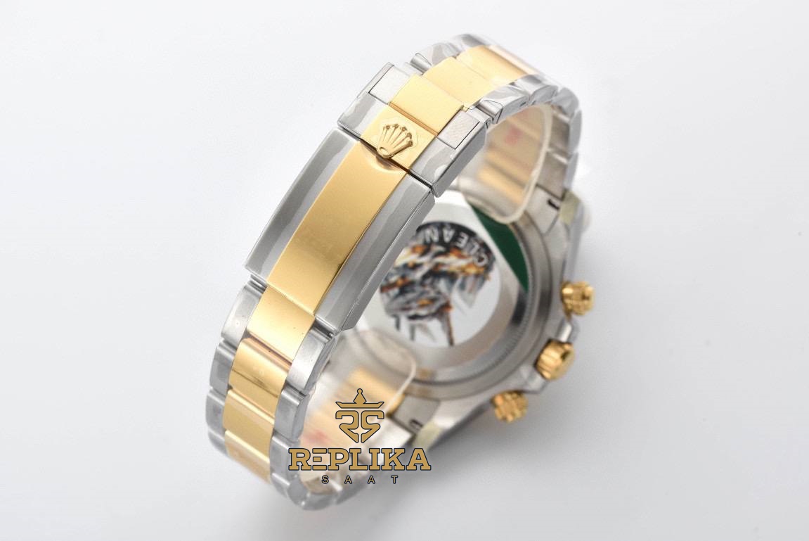 Rolex Daytona 126503 Two Tone Oystersteel 40mm Siyah Kadran Clean 4131 Super Clone ETA