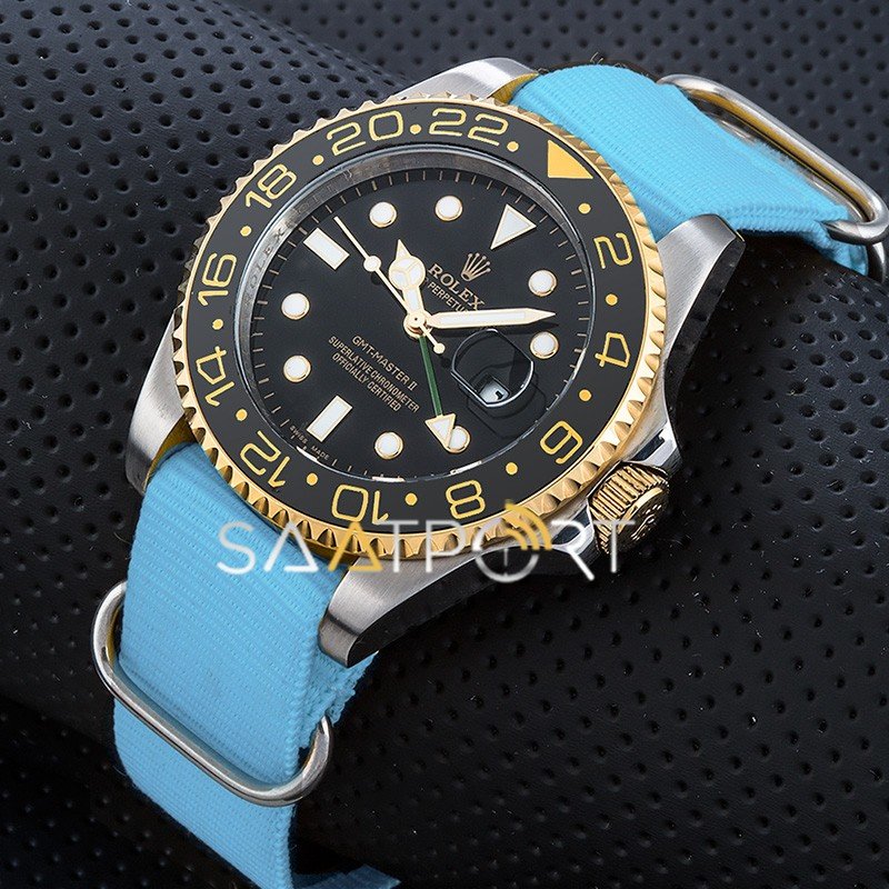 Rolex Submariner GMT Mavi Natoband Seramik Bezel