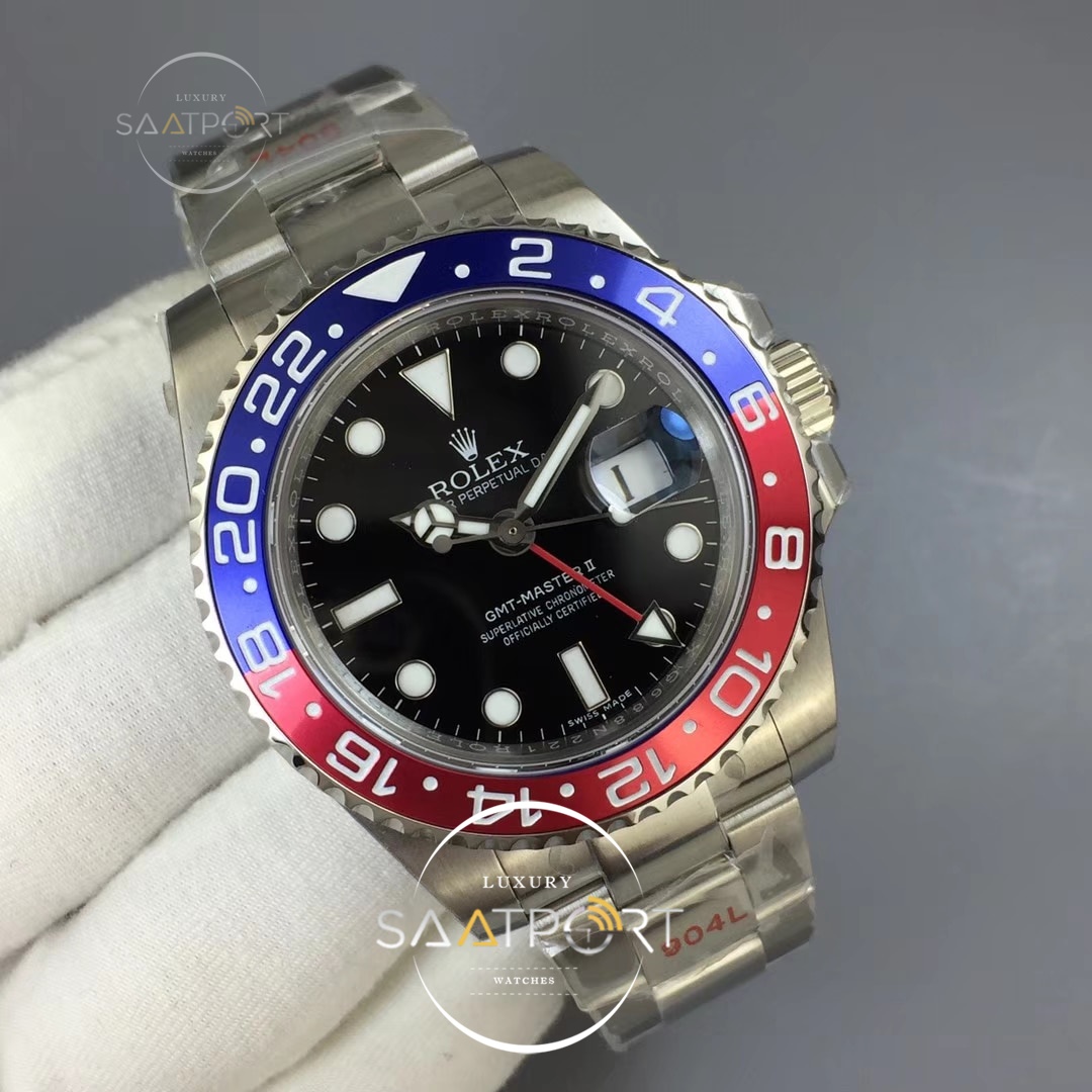 Rolex GMT Master II 116719 GMF 904L Steel Edition Black Dial on Bracelet ETA 2836