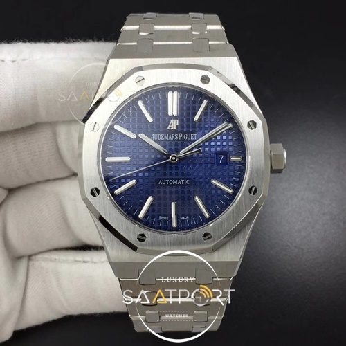 Royal Oak 41mm 15400 SS FKF 11 Best Edition Blue Textured Dial Super clon 3120