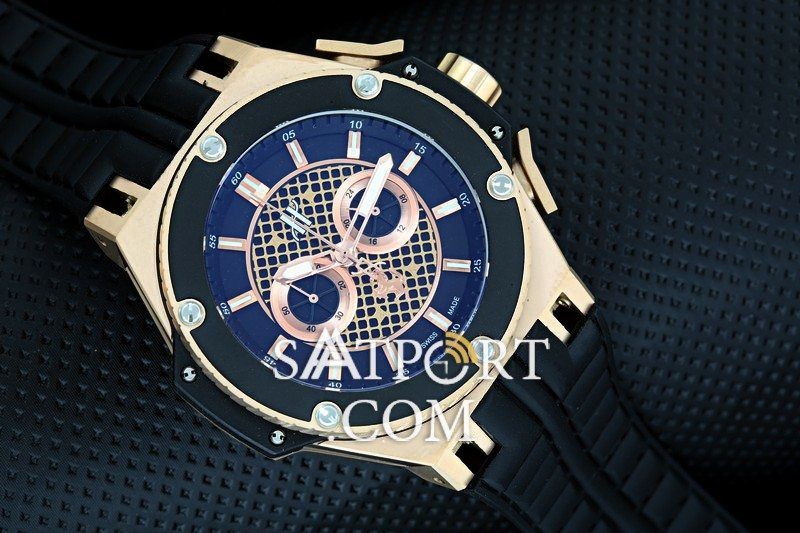 Hublot Ferrari Siyah Gold Slikon