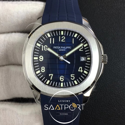 Aquanaut 5168G 42mm SS ZF 1-1 Best Edition Blue Dial on Blue Rubber Strap 324CS (Free box)