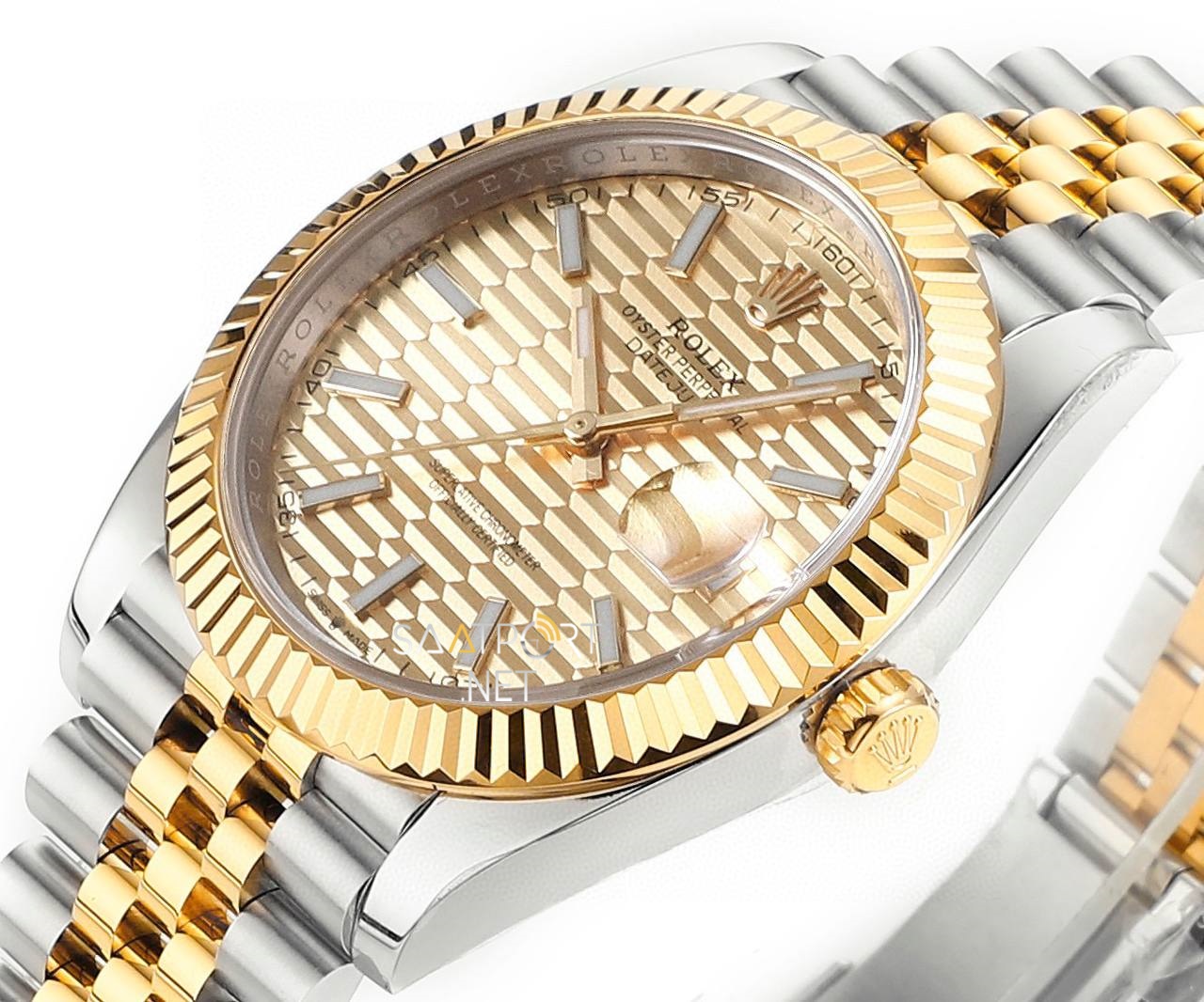 Rolex Datejust 41mm 126333 Golden Motif Dial Super Clone Eta