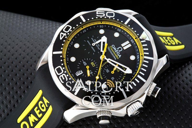 OMEGA Seamaster Diver 300 M Siyah Chronograph