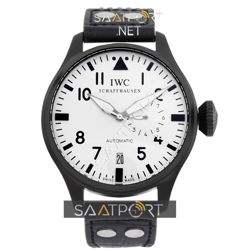 IWC Schaffhausen Otomatik Siyah Deri Kordon