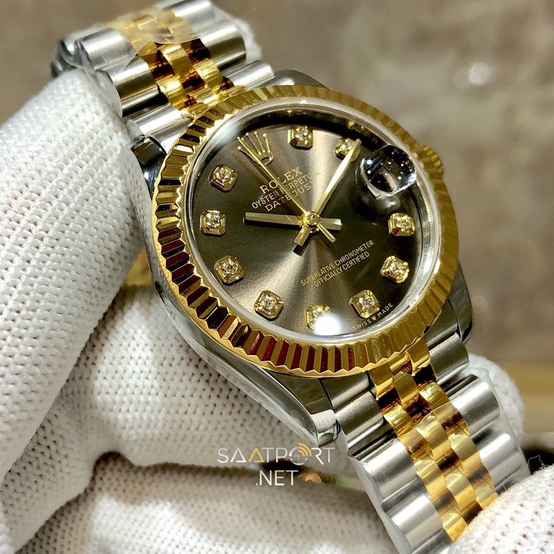 Rolex Datejust 31mm Brown Baget Dial 278273 Super Clone Eta