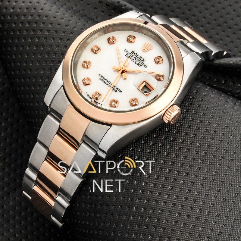 Rolex Datejust Unisex Silver Gold