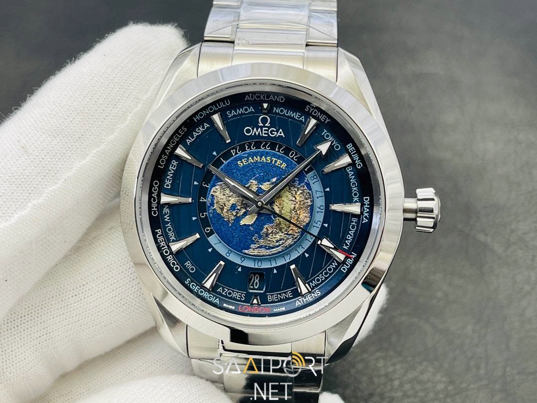 Omega Seamaster Aqua Terra 150M GMT  Worldtimer Super Clone Eta