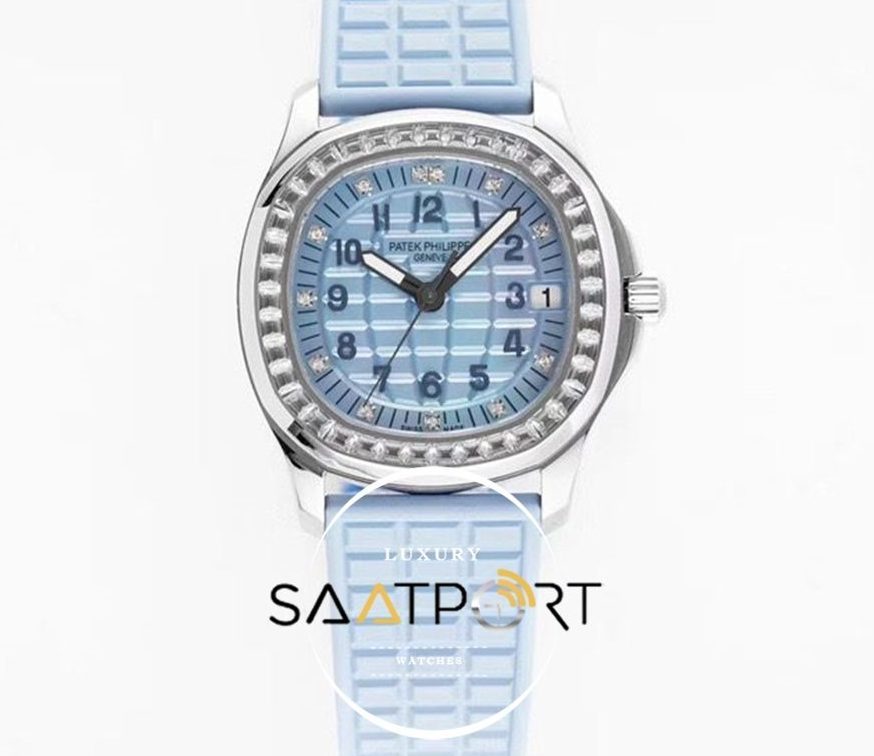 Patek Philippe Aquanaut Ladies 5072G-001 Taşlı Turkuaz Kadran