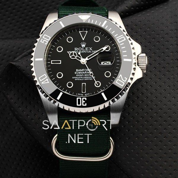 Rolex Submariner Bamford Nato Band Yeşil